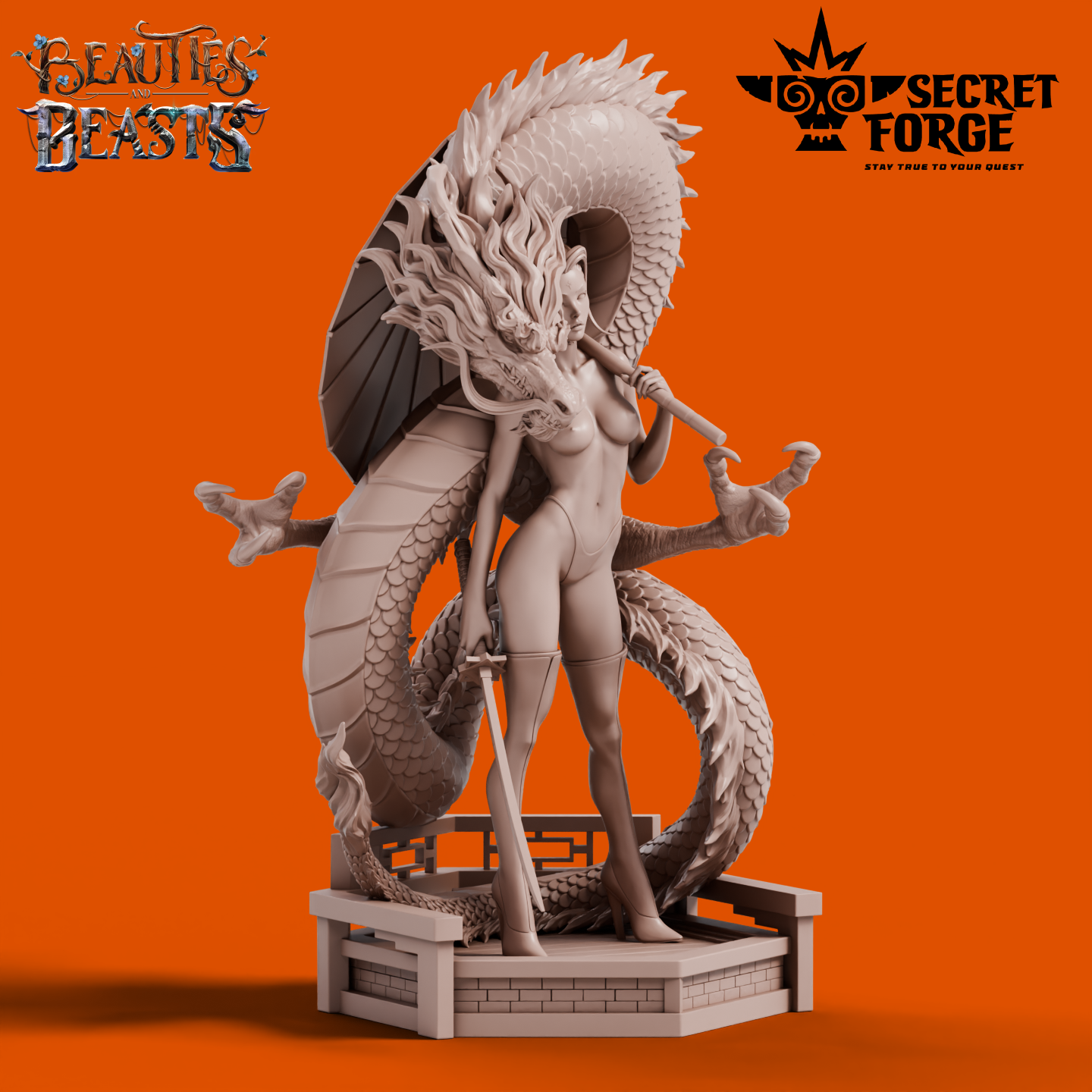 Figurka Luna – Opiekunka smoków – Secret Forge | miniatura kolekcjonerska 75mm / 112mm