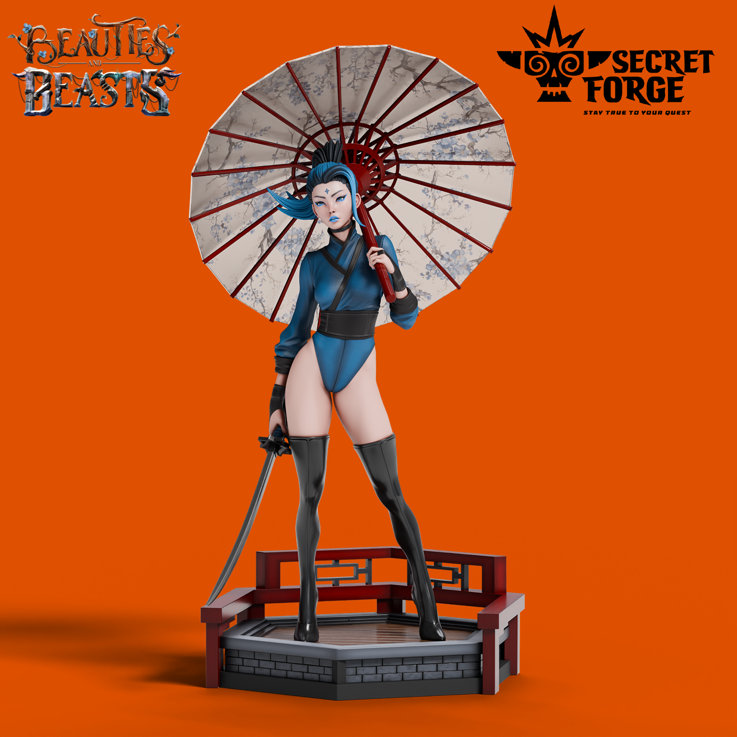 Figurka Luna – Wojowniczka – Secret Forge | miniatura kolekcjonerska 75mm / 112mm