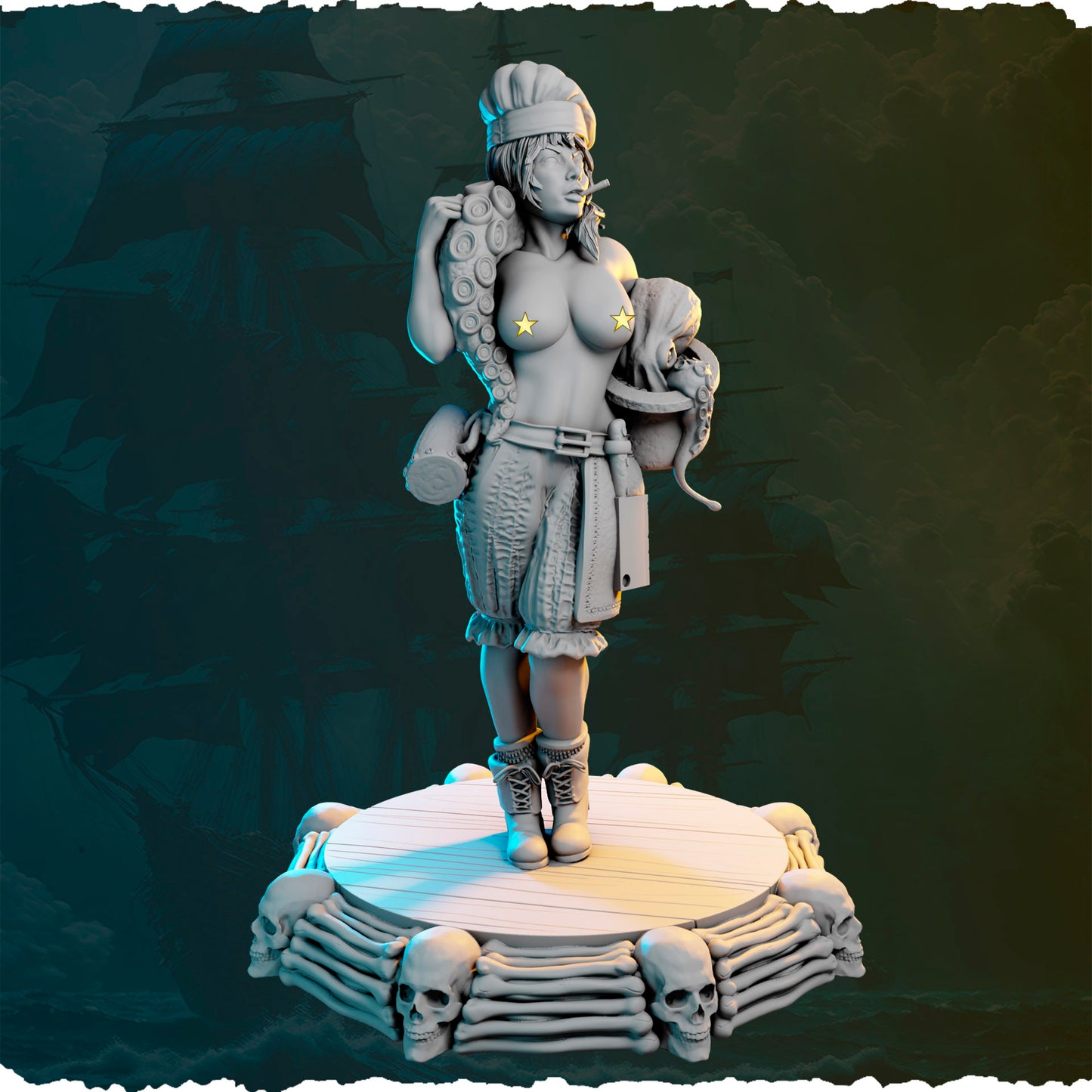 Figurki pirackie 32 mm i 75 mm z kolekcji Ladies of the Sea Pirates