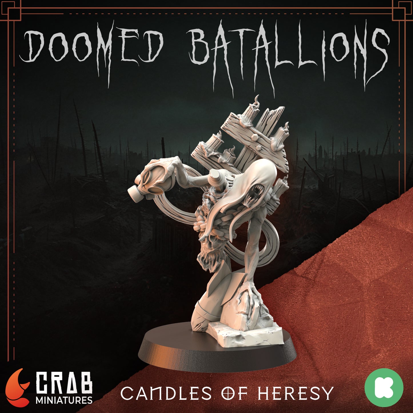 Candles of Heresy zestaw grimdarkowych figurek 32 mm Trench Crusade