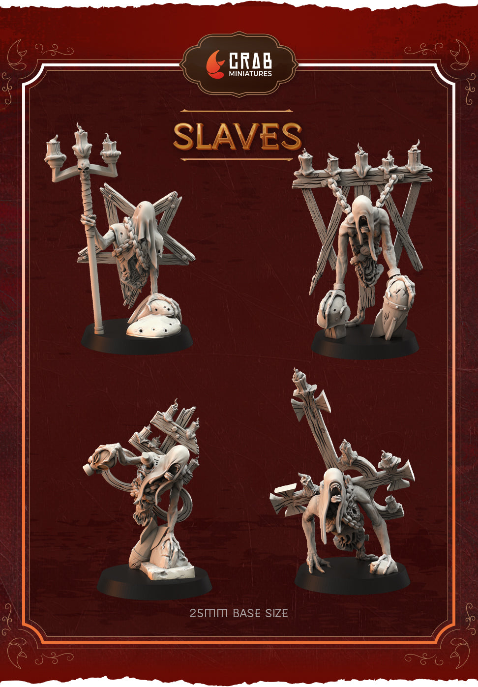 Candles of Heresy zestaw grimdarkowych figurek 32 mm Trench Crusade