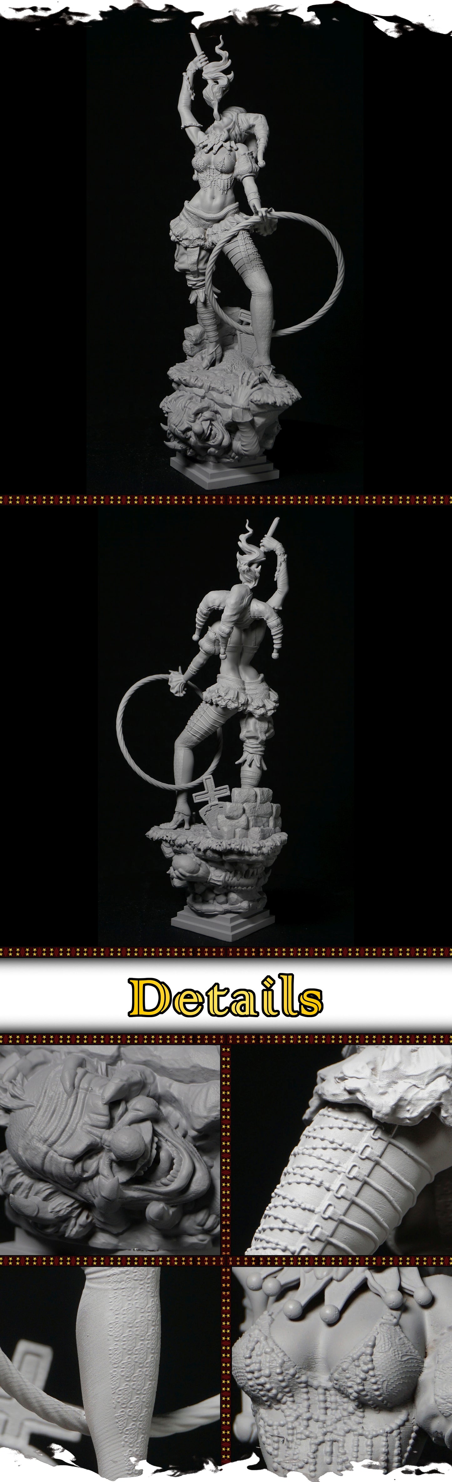 Stella – surowa wersja figurki z obręczą i pochodnią, Black Bird Miniatures