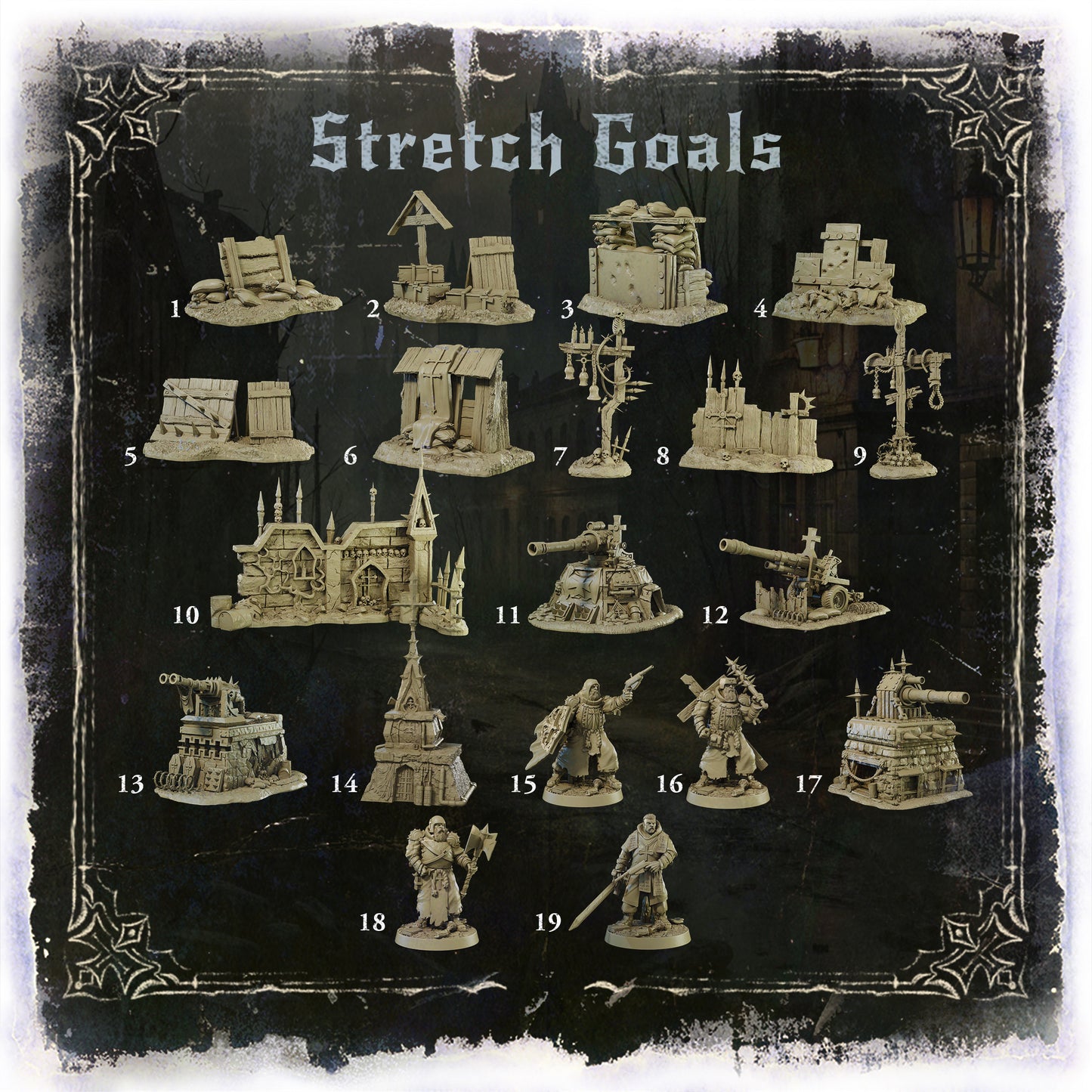 Grim dark terrain – dodatkowe tereny i figurki do Trench Crusade