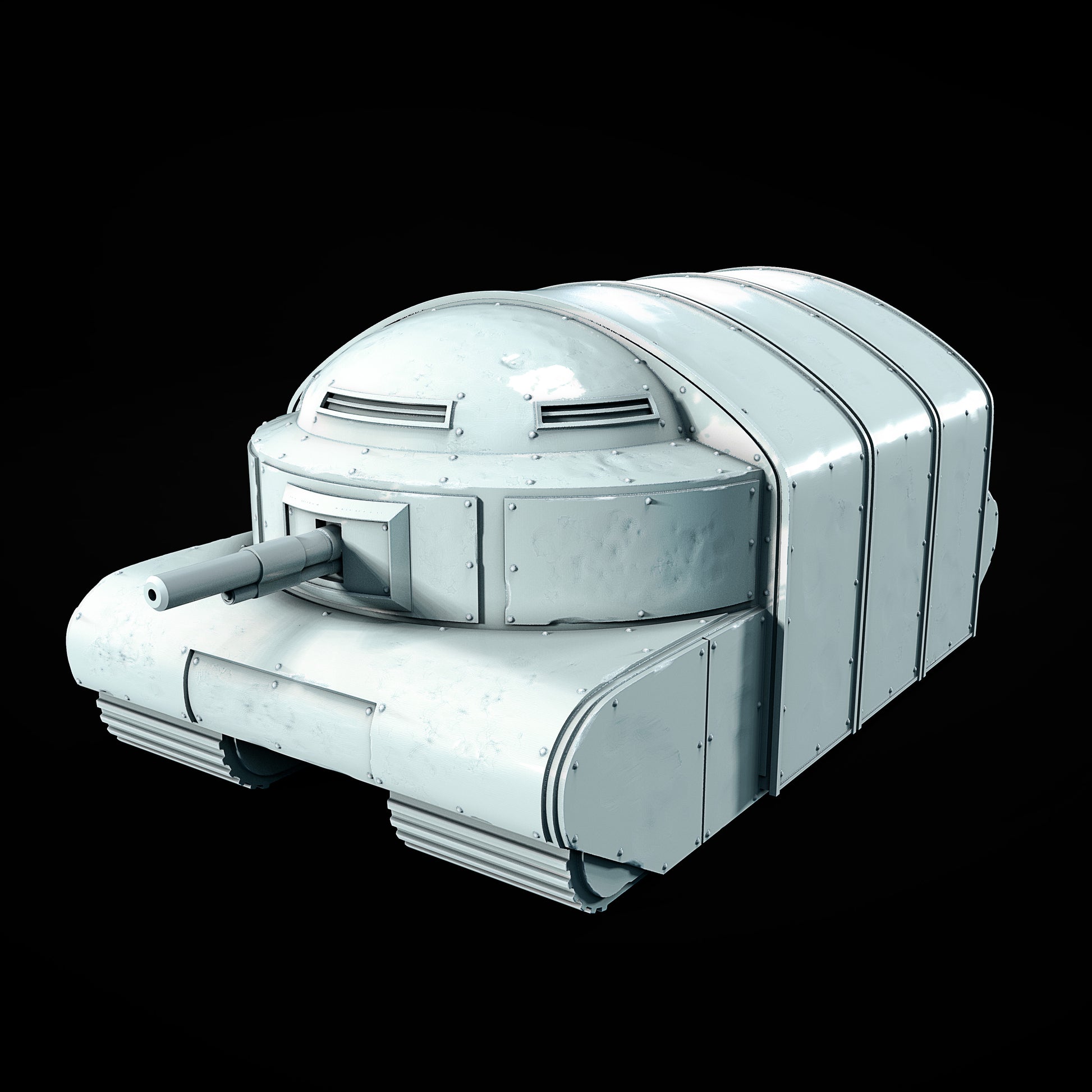 Czołg Kościelny V1A – grimdark model 3D do Trench Crusade, autor Juan Manuel Vargas Villate