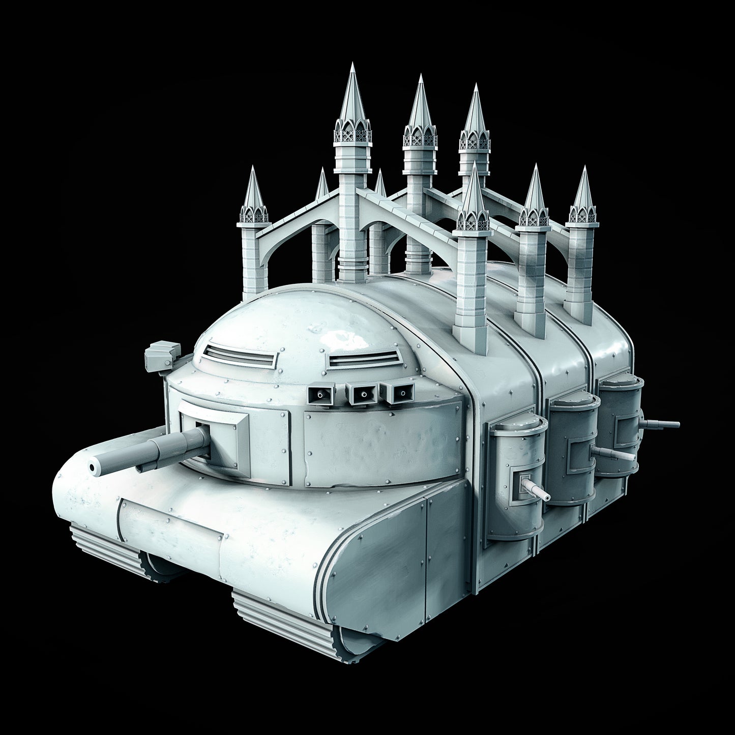 Czołg Kościelny V1B – Grimdark Model 3D do Trench Crusade | Juan Manuel Vargas Villate