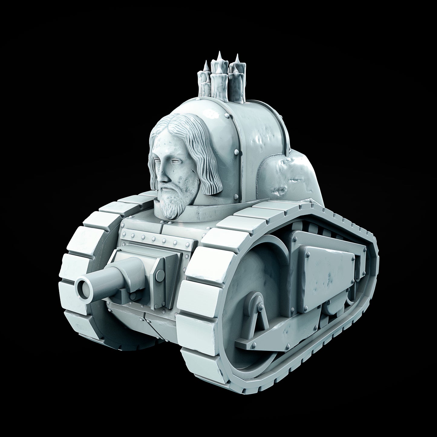 Czołg V4 – grimdark model do Trench Crusade, autor Juan Manuel Vargas Villate