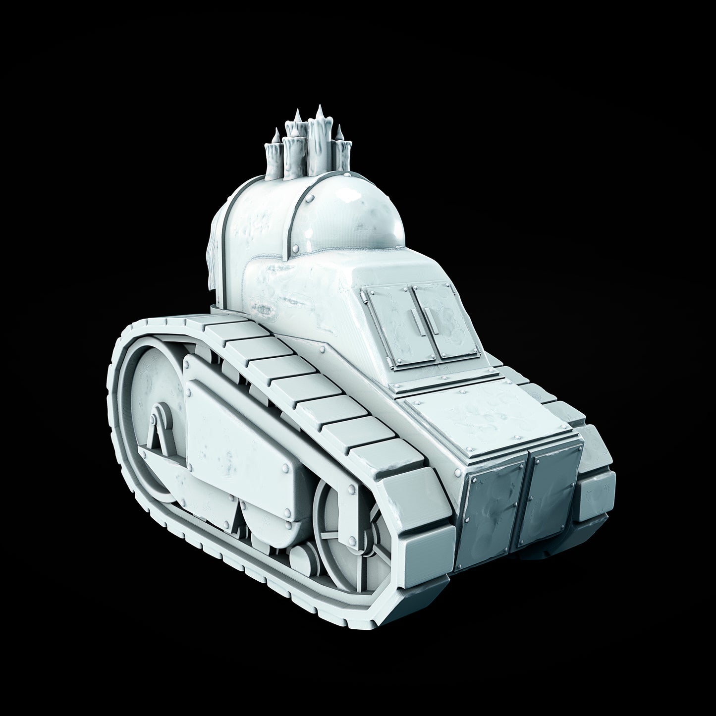 Czołg V4 – grimdark model do Trench Crusade, autor Juan Manuel Vargas Villate