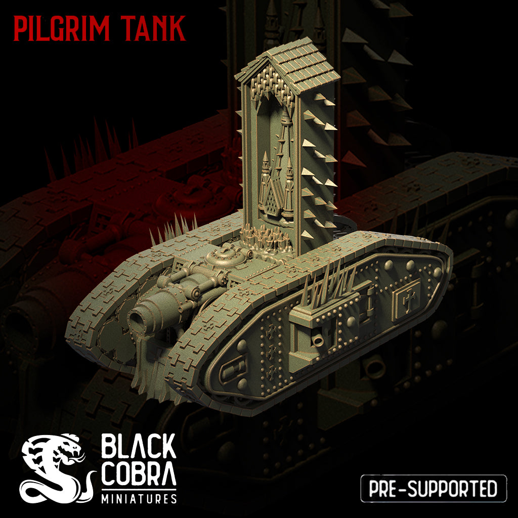 Pilgrim Tank Black Cobra Miniatures – grimdark czołg 3D do Trench Crusade