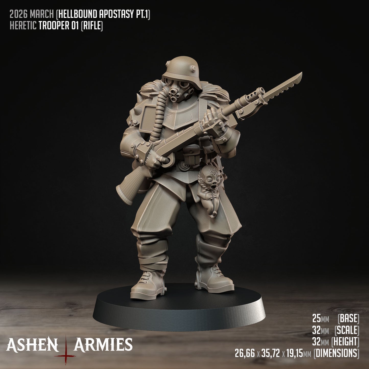 Hellbound Apostasy - 10 Figuren (Trench Crusade Proxy) - Ashen Armies