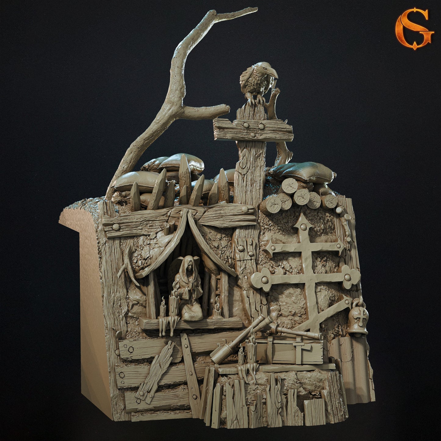 Modularne Okopy 3D do Trench Crusade – Sol Good Creations | Tereny do bitewniaków