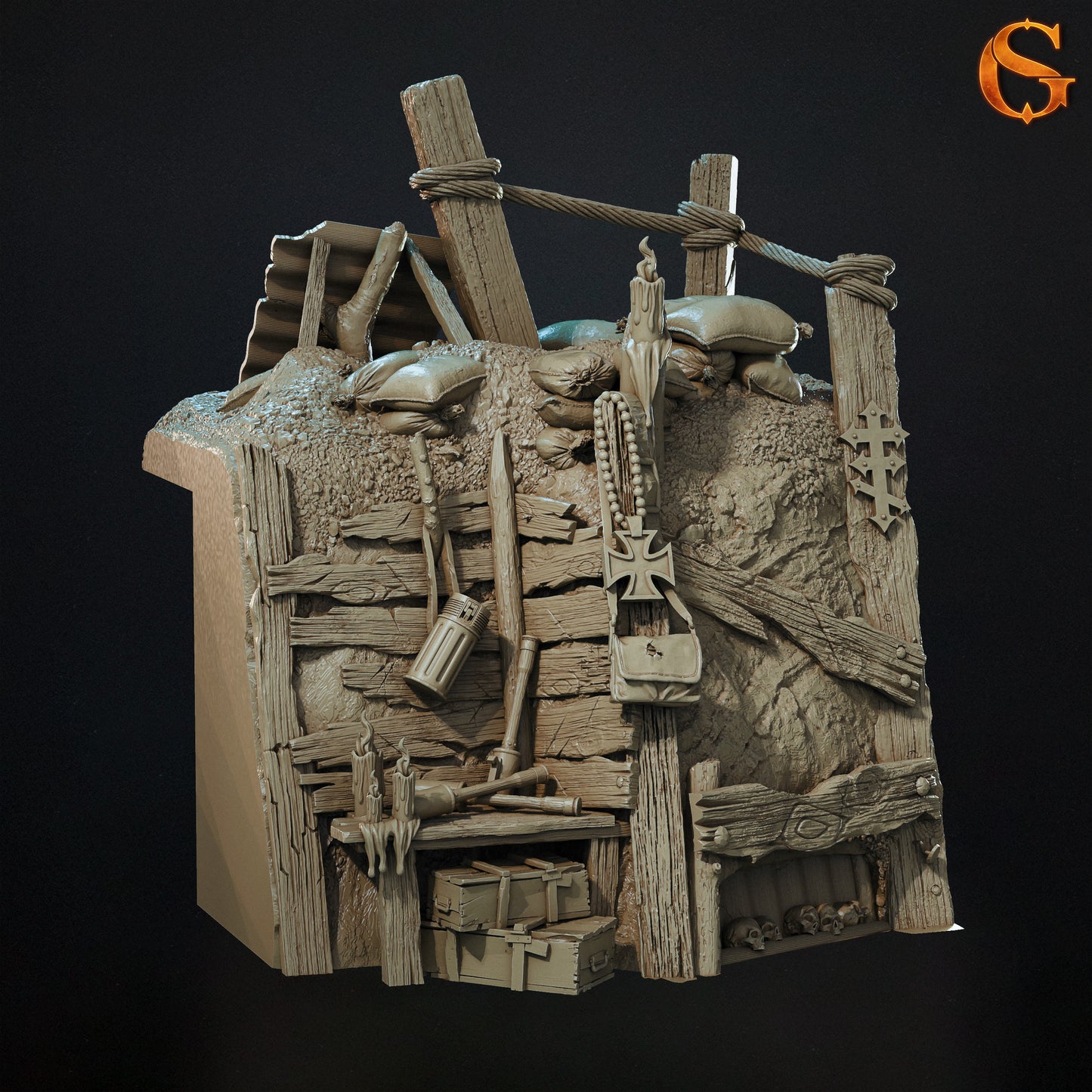 Modularne Okopy 3D do Trench Crusade – Sol Good Creations | Tereny do bitewniaków