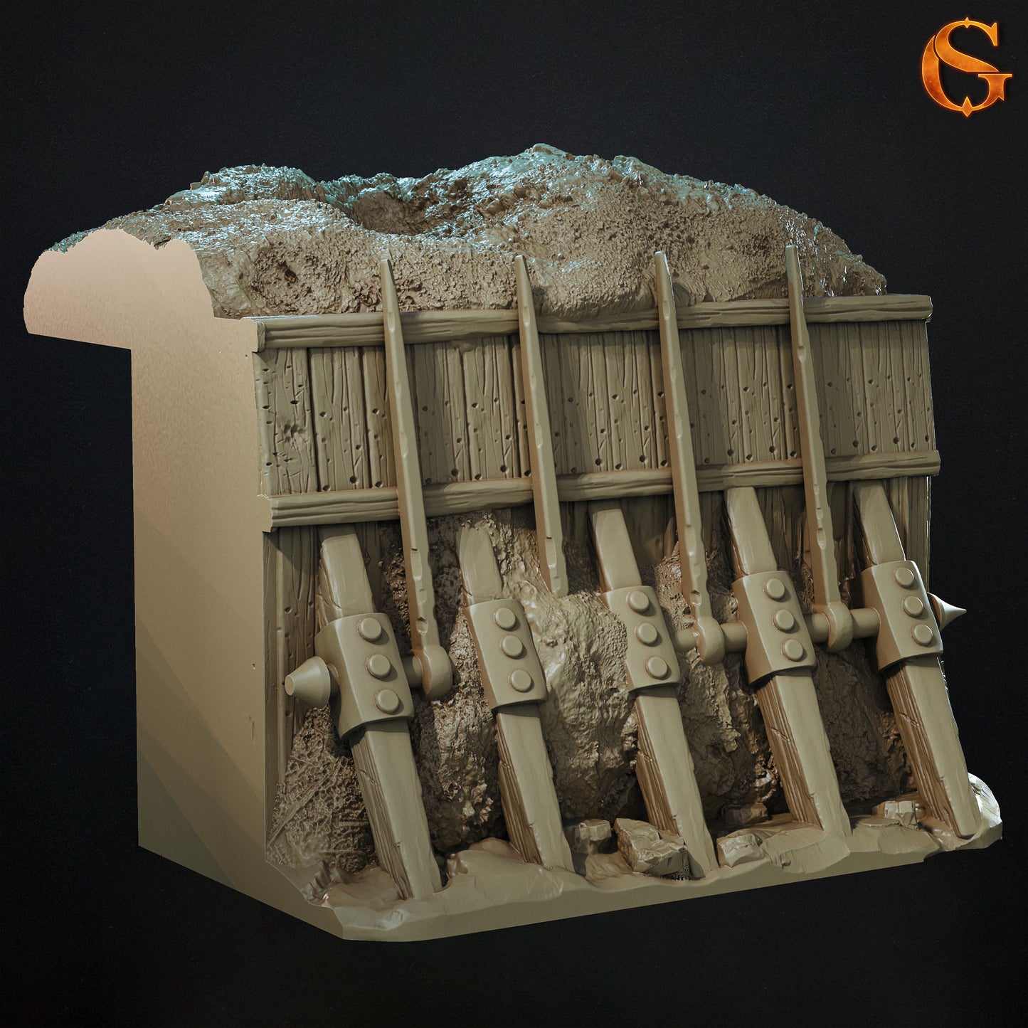 Modularne Okopy 3D do Trench Crusade – Sol Good Creations | Tereny do bitewniaków