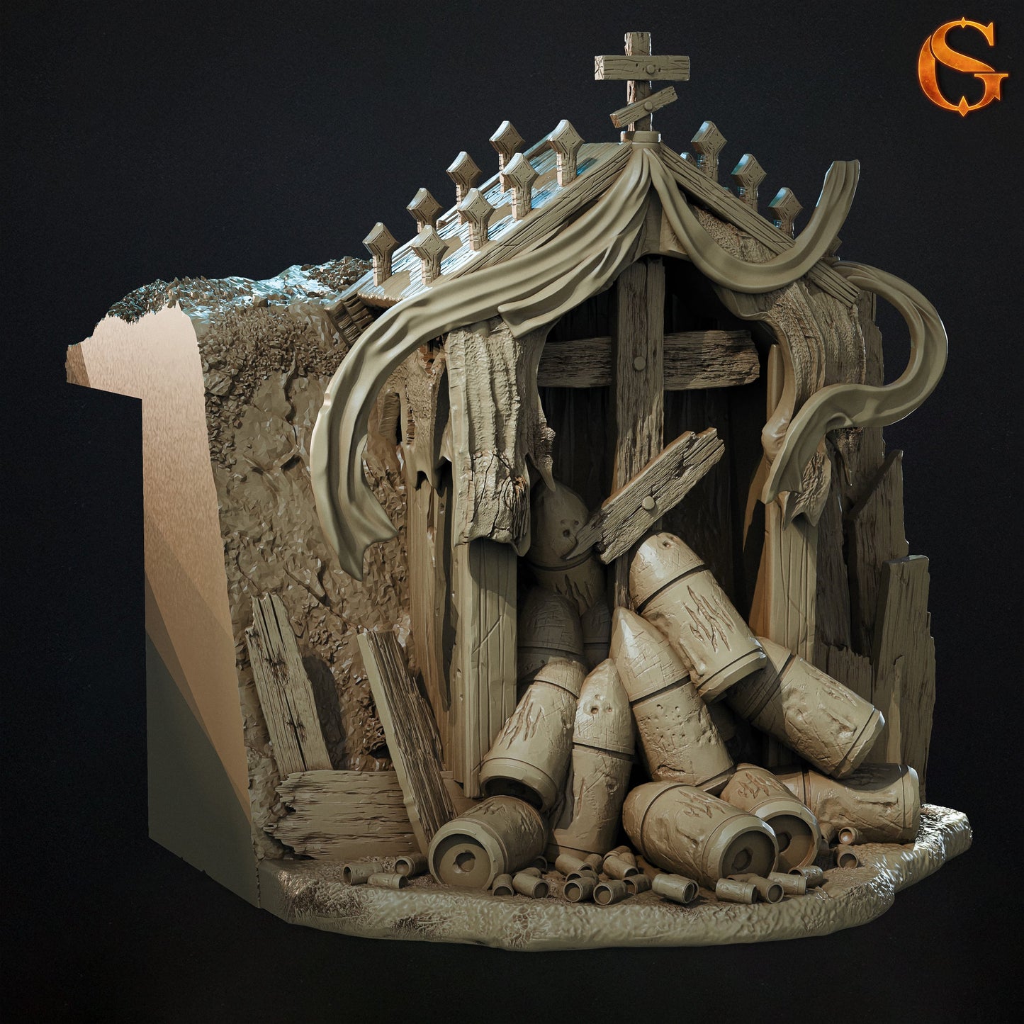 Modularne Okopy 3D do Trench Crusade – Sol Good Creations | Tereny do bitewniaków