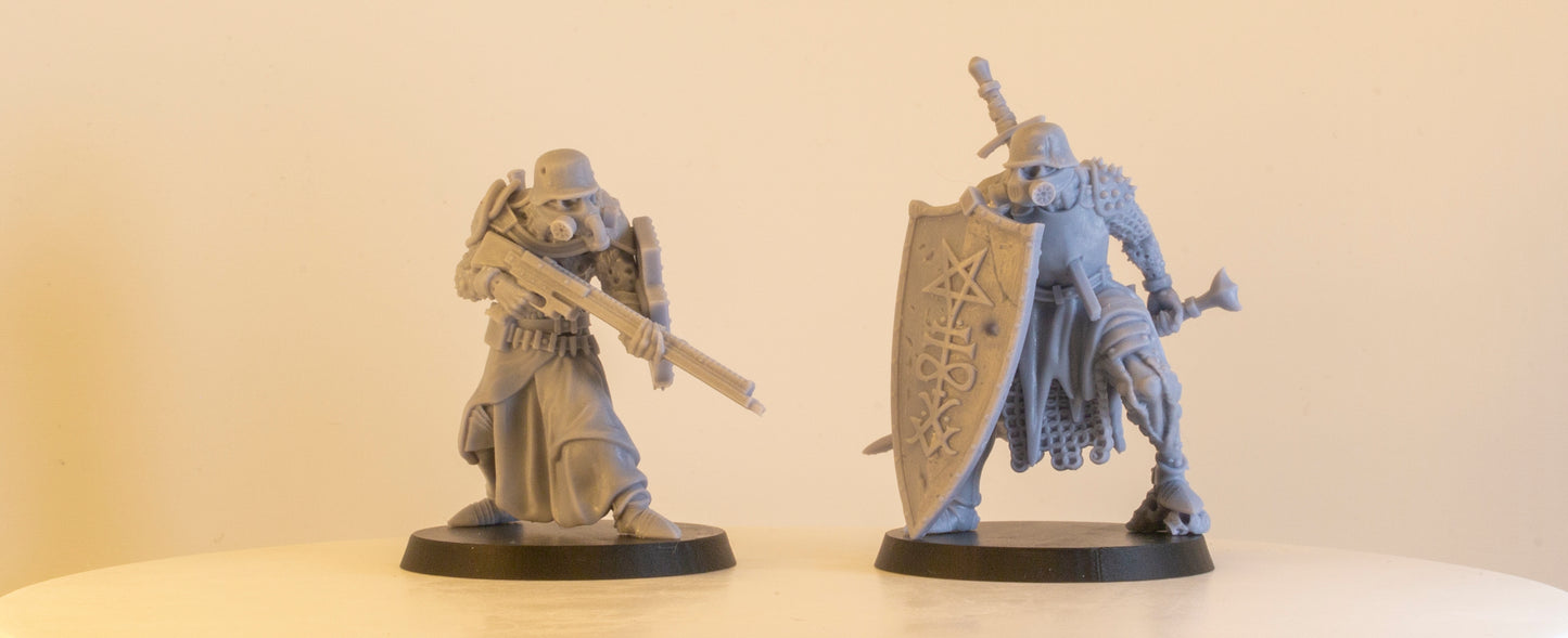 Candles of Heresy zestaw grimdarkowych figurek 32 mm Trench Crusade