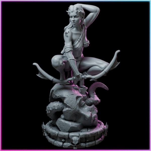Ossyra – Königinnen des Chaos – Figur 32 mm / 75 mm – Black Bird Miniatures