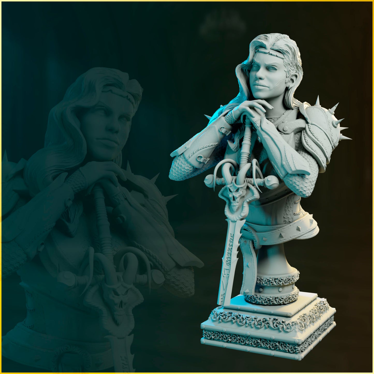 Rowen – The Kingslayer | Kolekcja popiersi 32mm / 75mm/ 90mm | Black Bird Miniatures