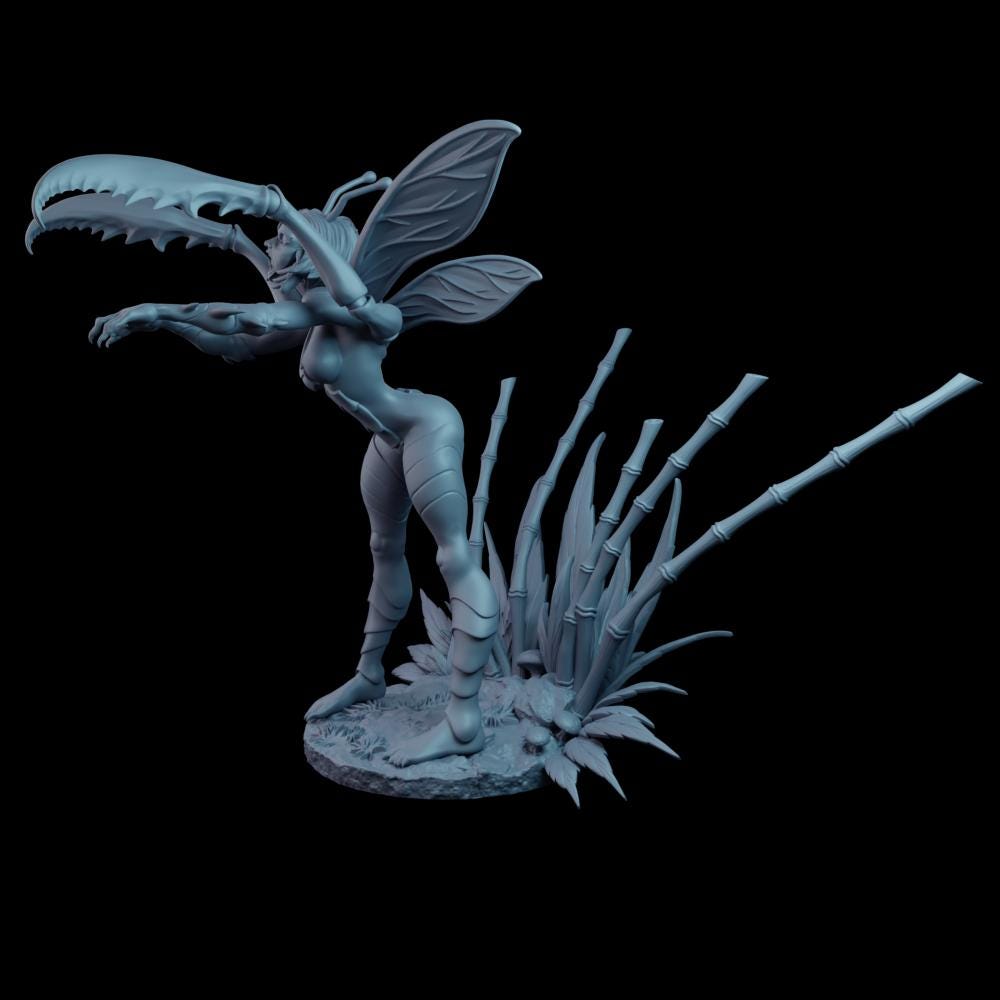 Hiereia Mantis – figurka dark fantasy 3D od Mythologic Arts