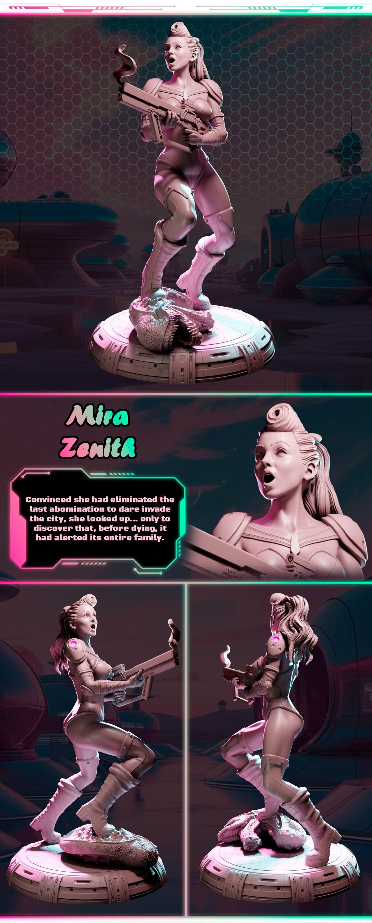 Mira Zenith figurka żywiczna – Nuke City Ladies – Black Bird Miniatures