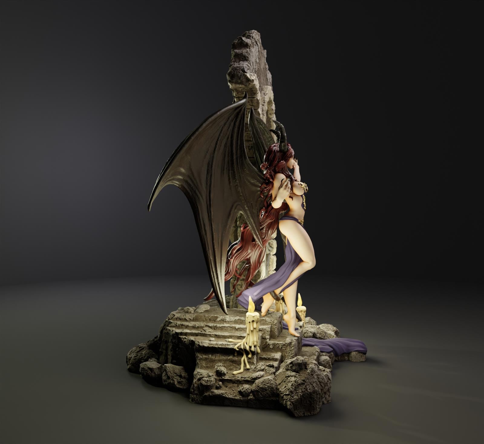 Succubus – dark fantasy figurka 3D z kolekcji Monstrous Beauty