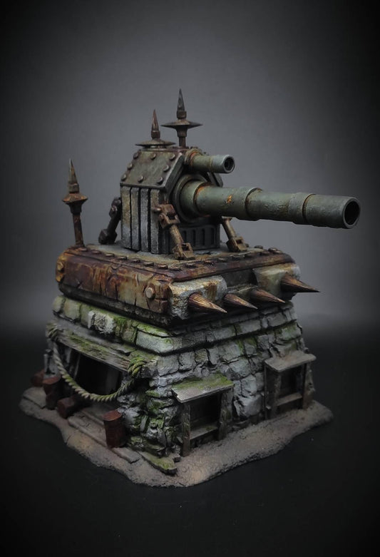 Działo z Trzema Krzyżami Trench Crusade – grimdark scenografia 3D SolGood Creations