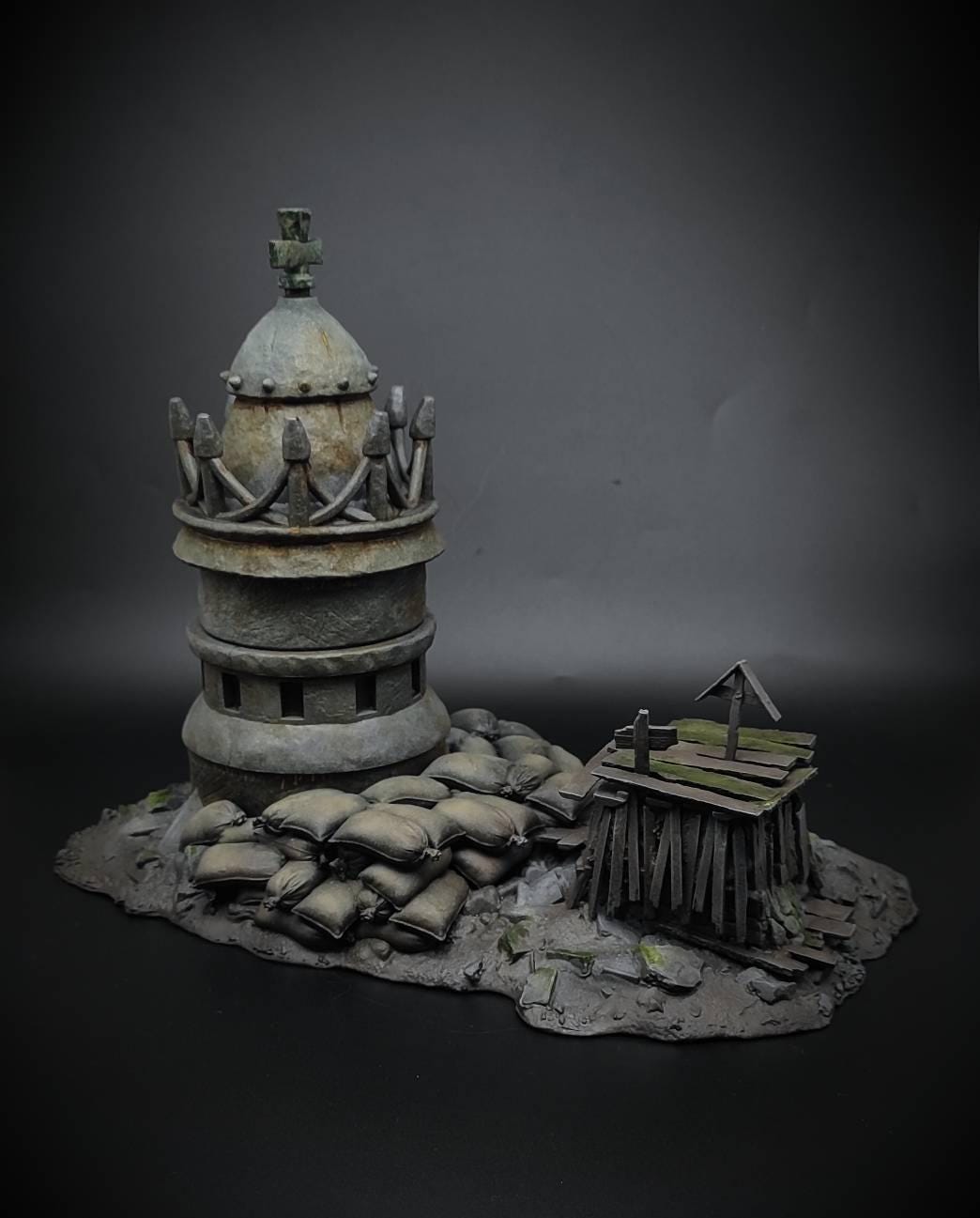Święta Wieża Obserwacyjna Trench Crusade – grimdark scenografia 3D SolGood Creations