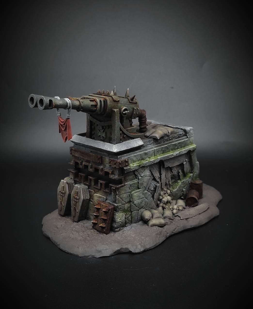 Wieża Artyleryjska Trench Crusade – grimdark scenografia 3D SolGood Creations