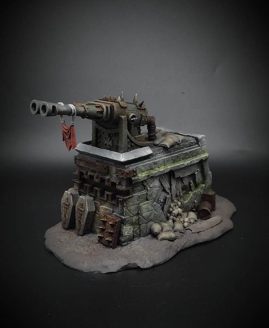 Wieża Artyleryjska Trench Crusade – grimdark scenografia 3D SolGood Creations