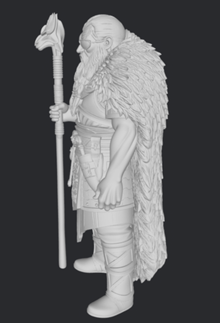 Odyn – figurka 32mm / 75mm / 120mm, Valhalla Clash Norse Legends, 3DFactory