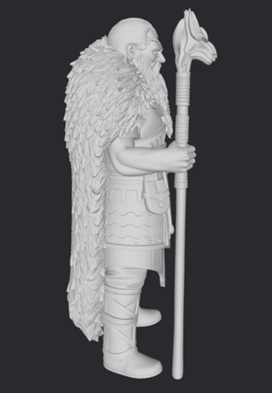 Odyn – figurka 32mm / 75mm / 120mm, Valhalla Clash Norse Legends, 3DFactory