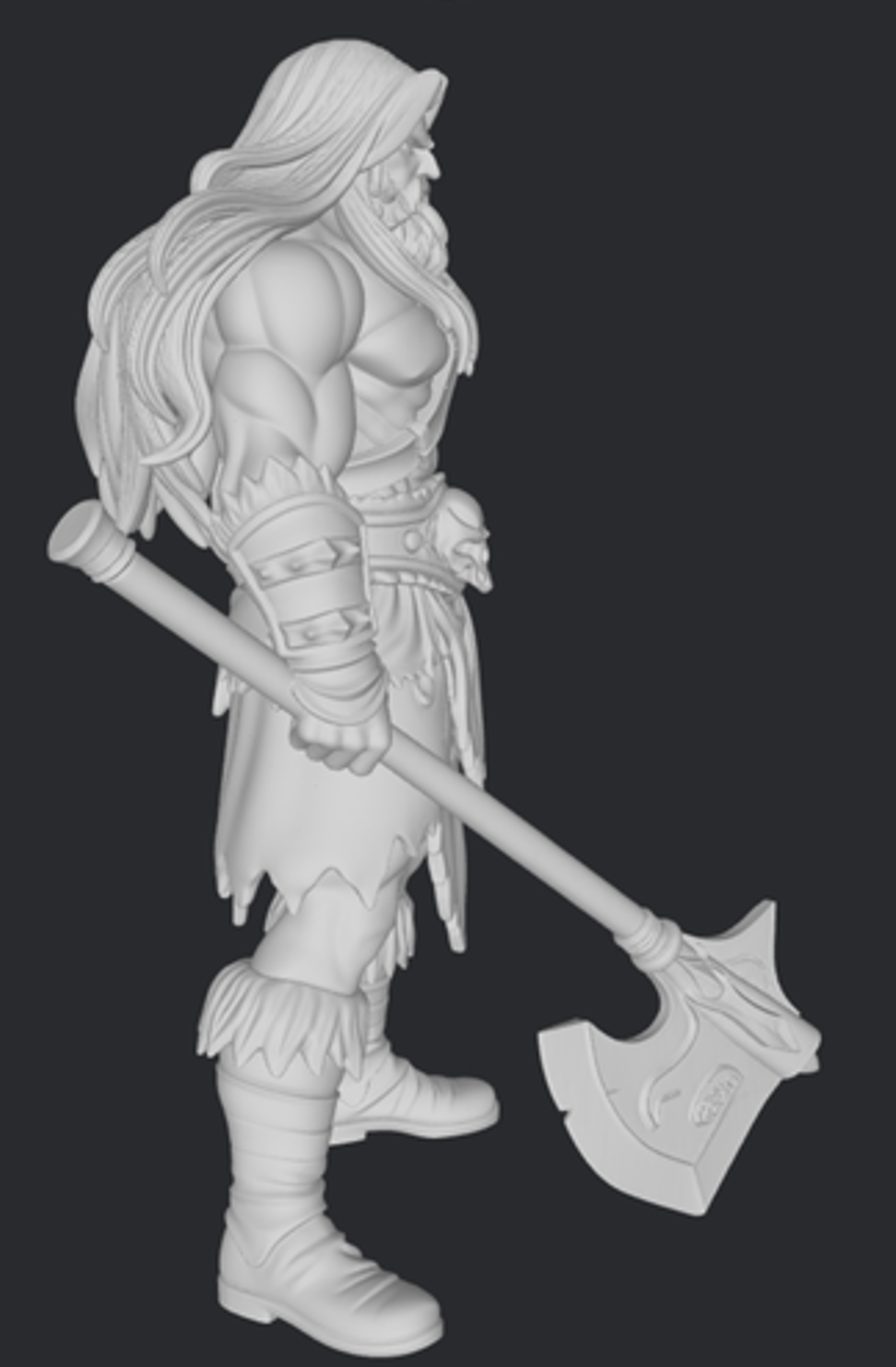 Herakles z toporem – figurka żywiczna 32mm / 75mm / 120mm