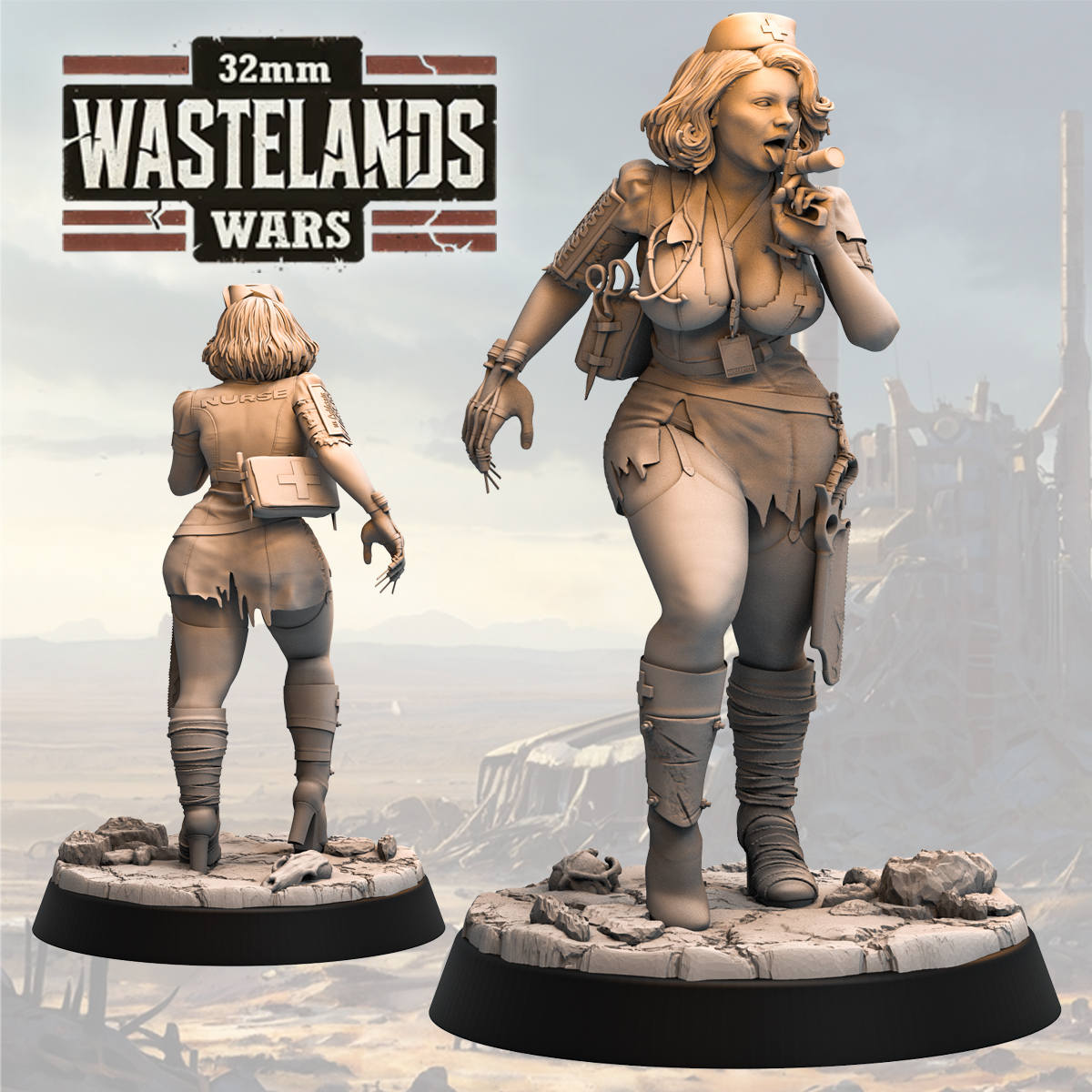 Mercy Varrin: Die Ödland-Krankenschwester – Ödlandkriege | Haito | 32mm & 36mm