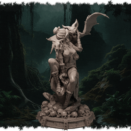 Isolde Nightwing figurka żywiczna – Ladies of the Wild Hunt – Black Bird Miniatures