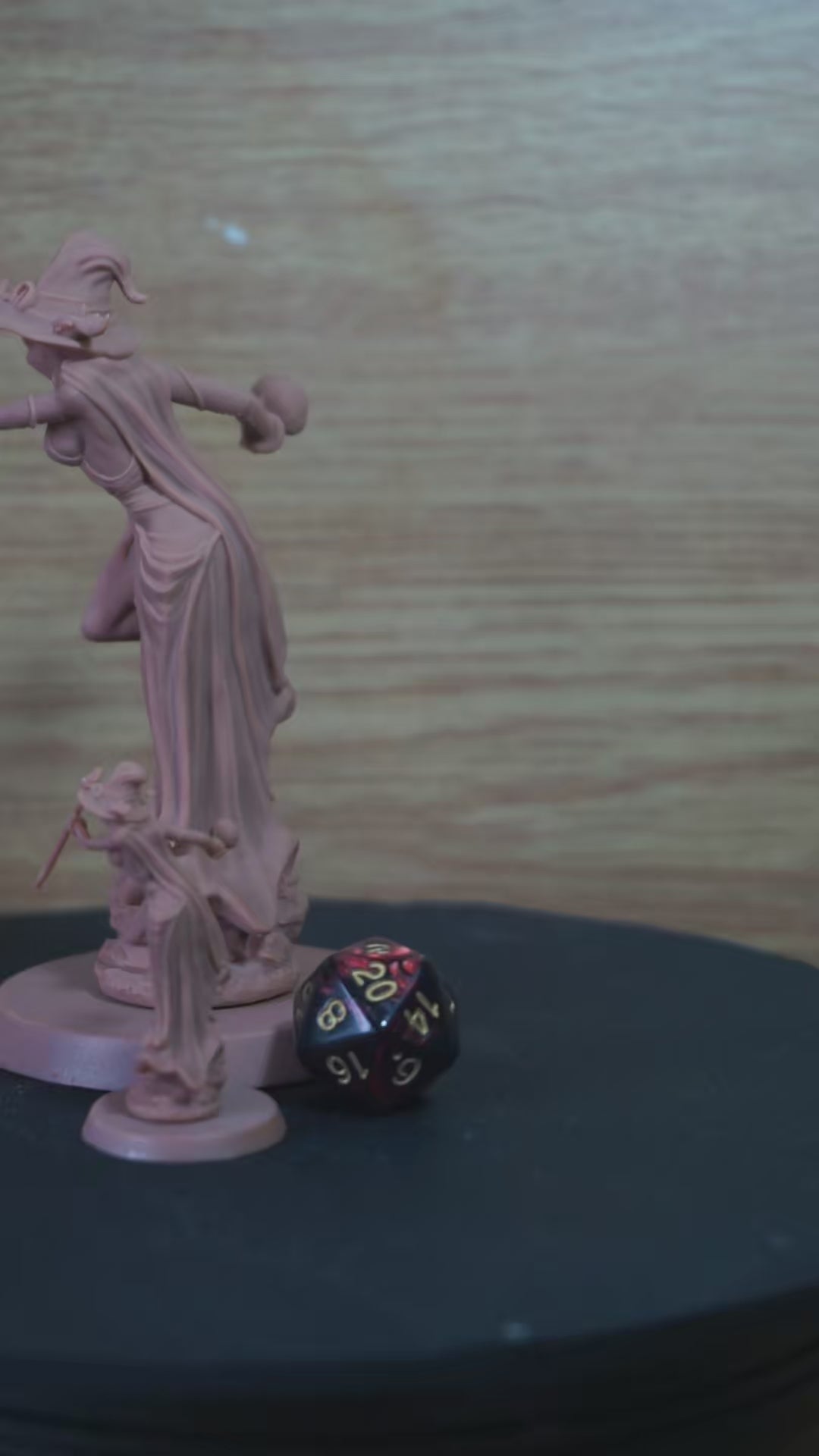 Thalmera painted dark fantasy warlock miniature 75mm by Black Bird Miniatures