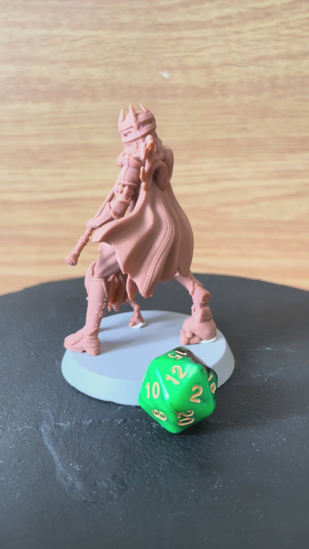 Solenne painted paladin miniature 75mm by Black Bird Miniatures