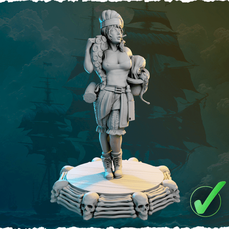 Figurki pirackie 32 mm i 75 mm z kolekcji Ladies of the Sea Pirates