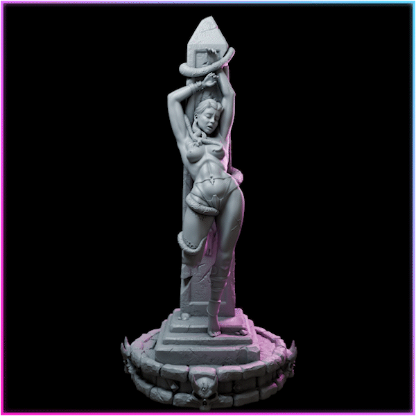 Ulthara – Königin des Chaos – Figur 32 mm / 75 mm – Black Bird Miniatures