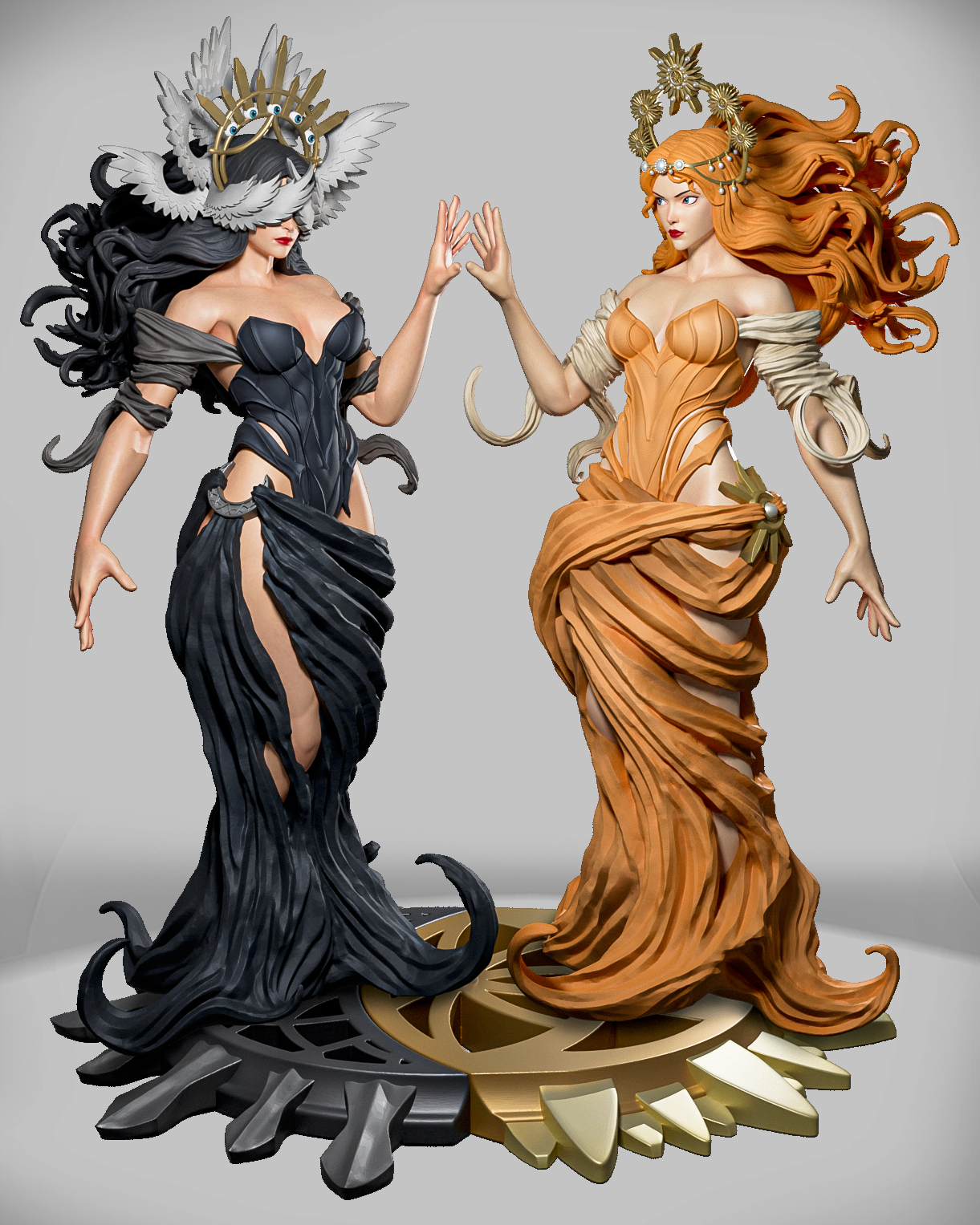 Sun & Moon Sisters – duet postaci fantasy symbolizujących słońce i księżyc