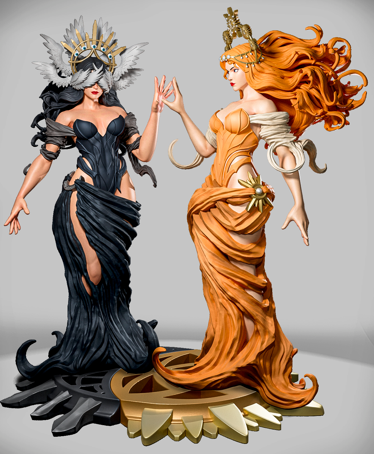 Sun & Moon Sisters – duet postaci fantasy symbolizujących słońce i księżyc