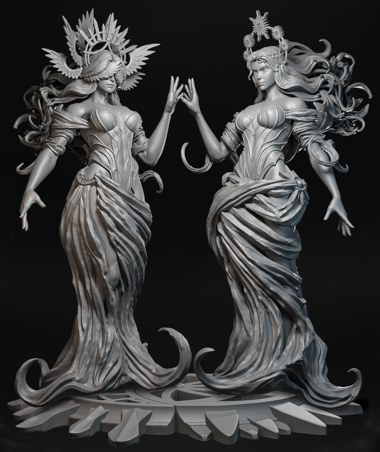 Sun & Moon Sisters – duet postaci fantasy symbolizujących słońce i księżyc
