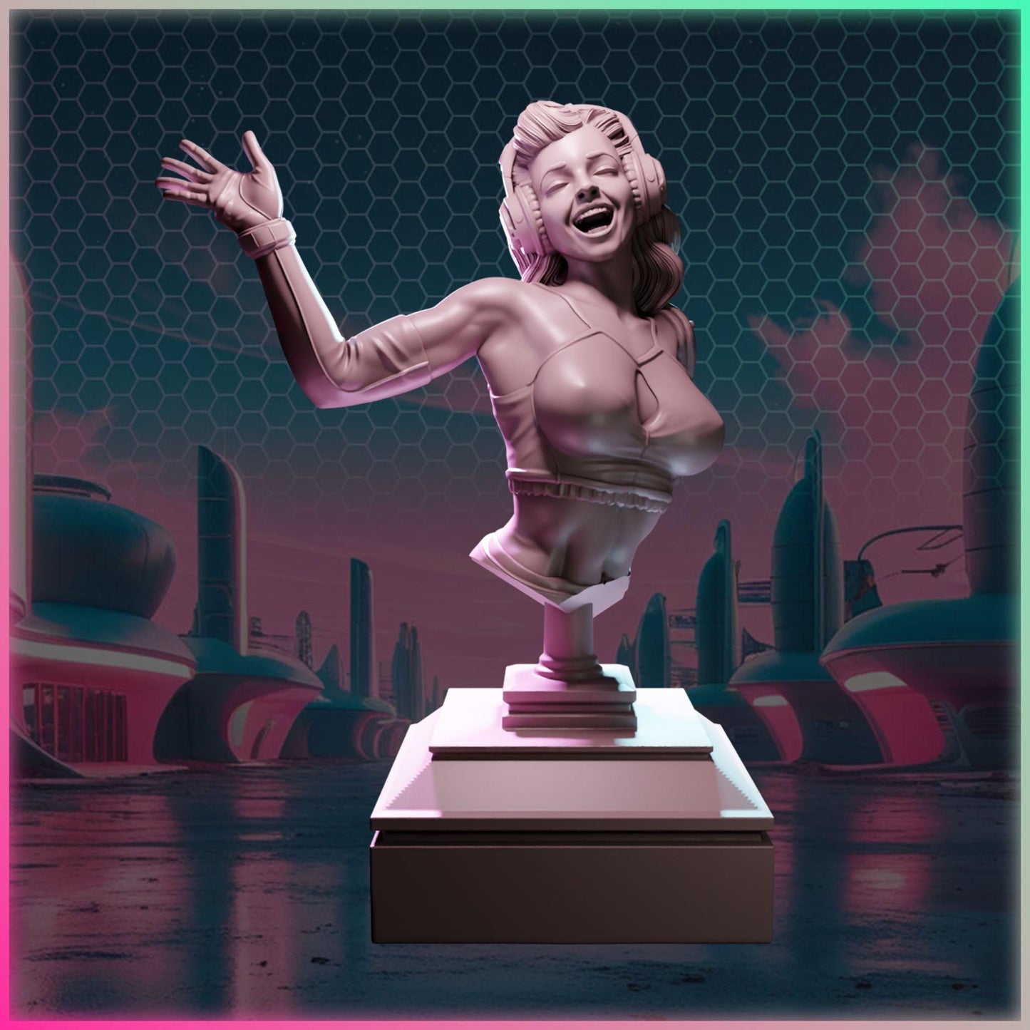 Cleo Drift – Nuke City Ladies | Black Bird Miniatures – figurka 32mm / 75mm