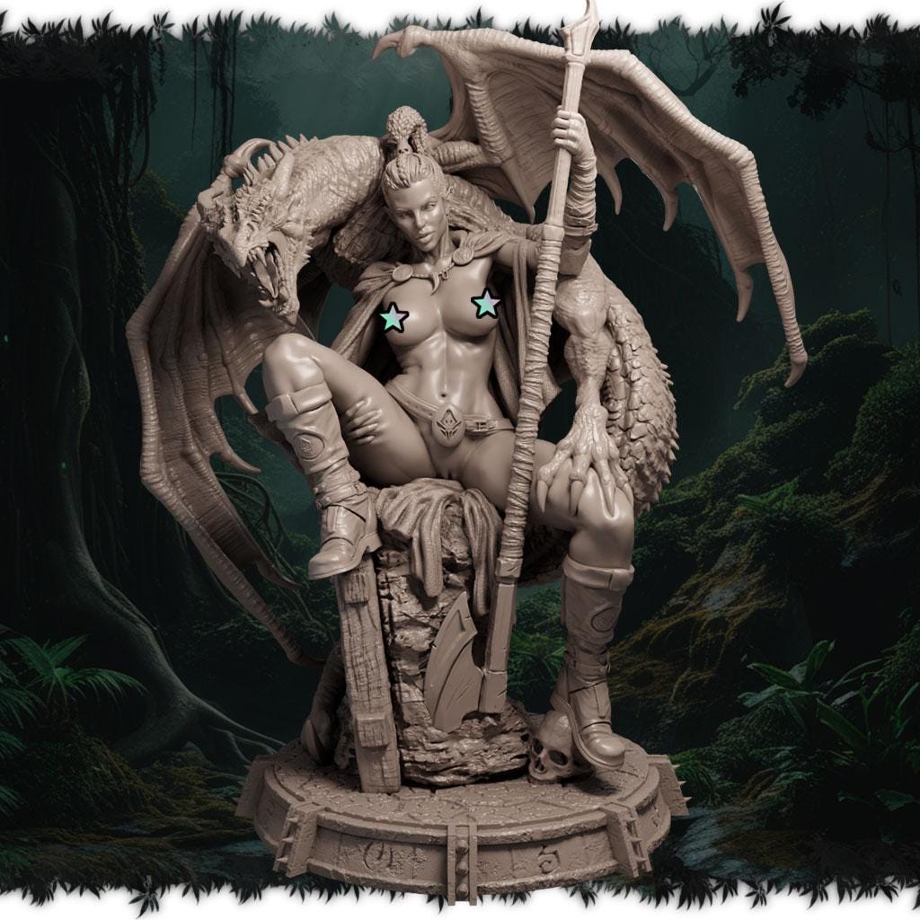 Vael Drake figurka żywiczna – Ladies of the Wild Hunt – Black Bird Miniatures