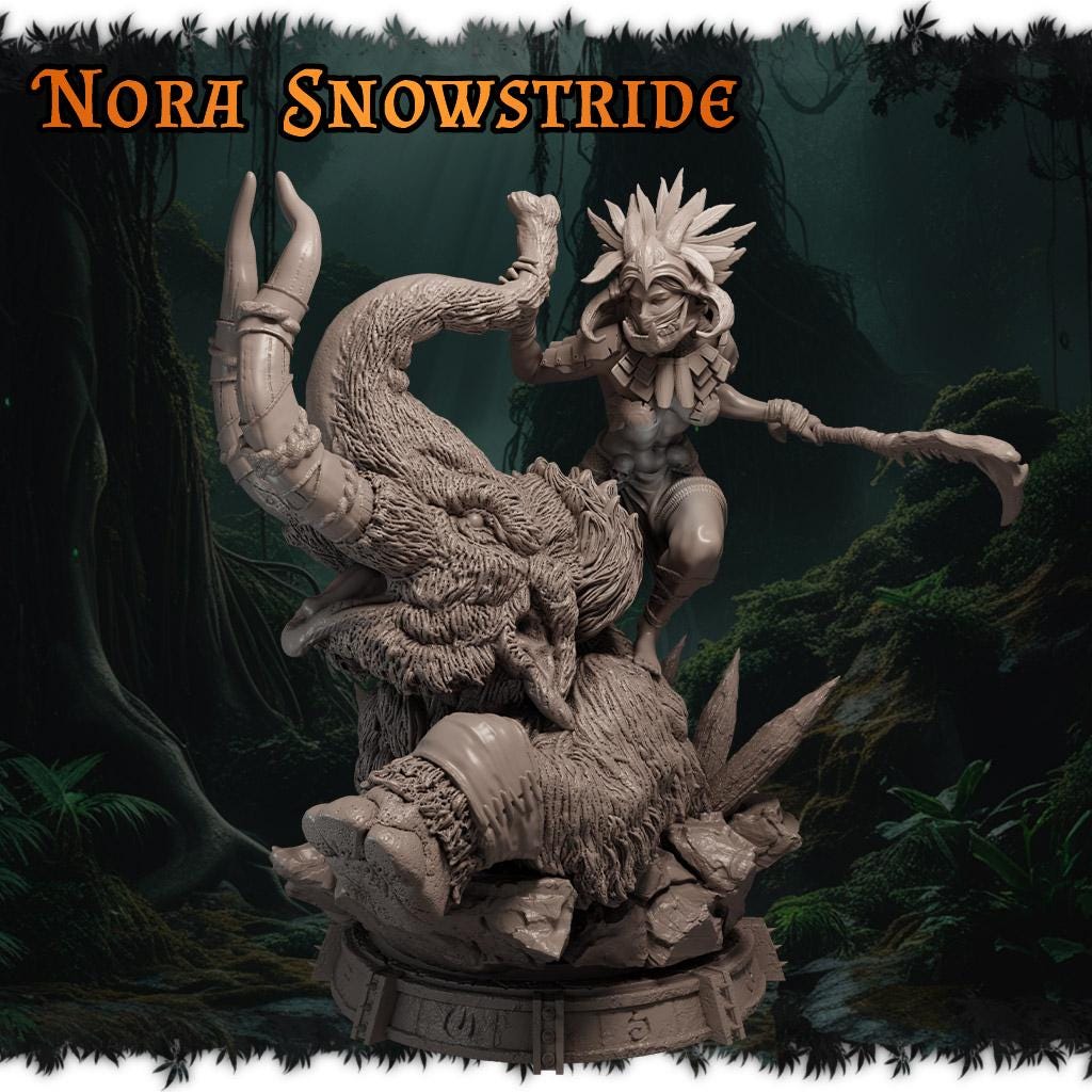 Nora Snowstride figurka żywiczna – Ladies of the Wild Hunt – Black Bird Miniatures