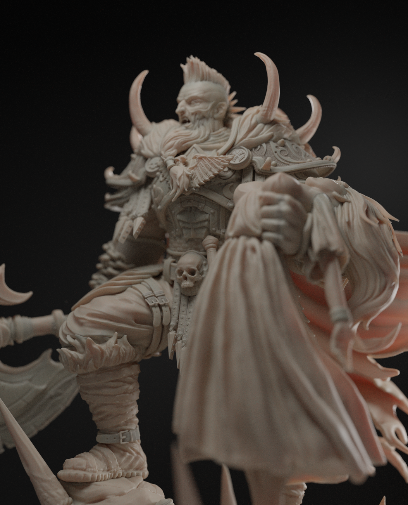 he came back a different man 75mm resin fantasy warrior miniature elijah safarov unpainted model