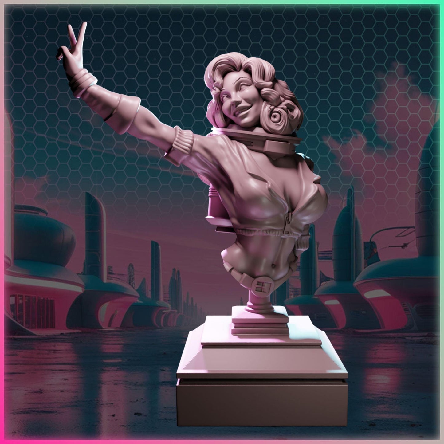 Luna Starling figurka żywiczna – Nuke City Ladies – Black Bird Miniatures