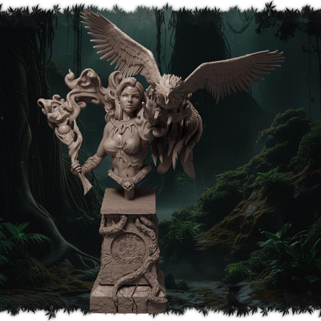 Luneth Flamewhisper figurka żywiczna – Ladies of the Wild Hunt – Black Bird Miniatures