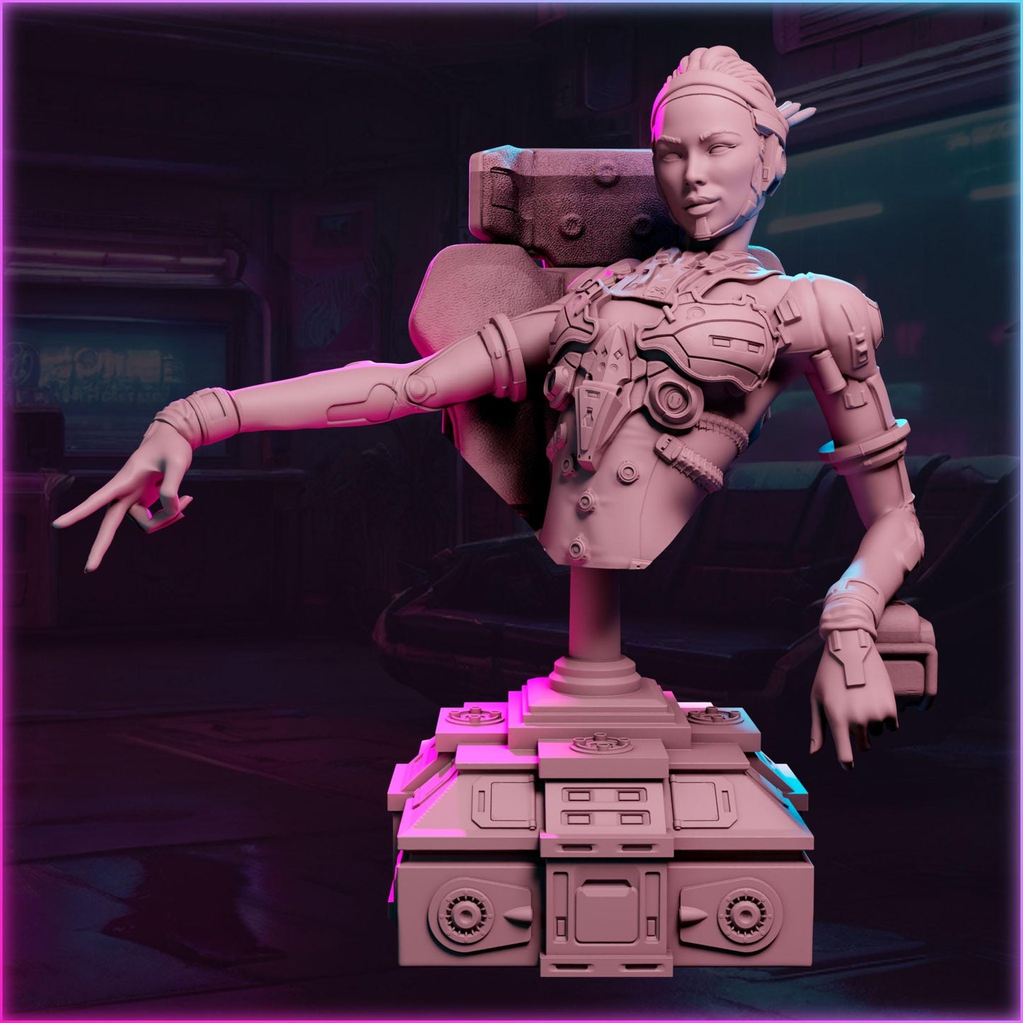 Omega Cabler figurka 32mm – Ladies of the 2133, Black Bird Miniatures