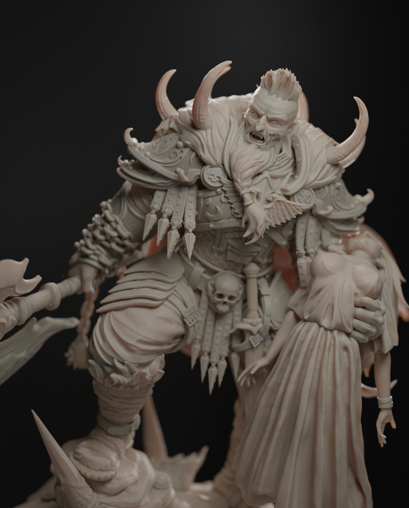 he came back a different man 75mm resin fantasy warrior miniature elijah safarov unpainted model