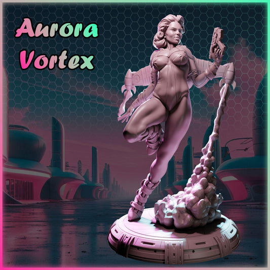 Aurora Vortex figurka żywiczna – Nuke City Ladies – Black Bird Miniatures