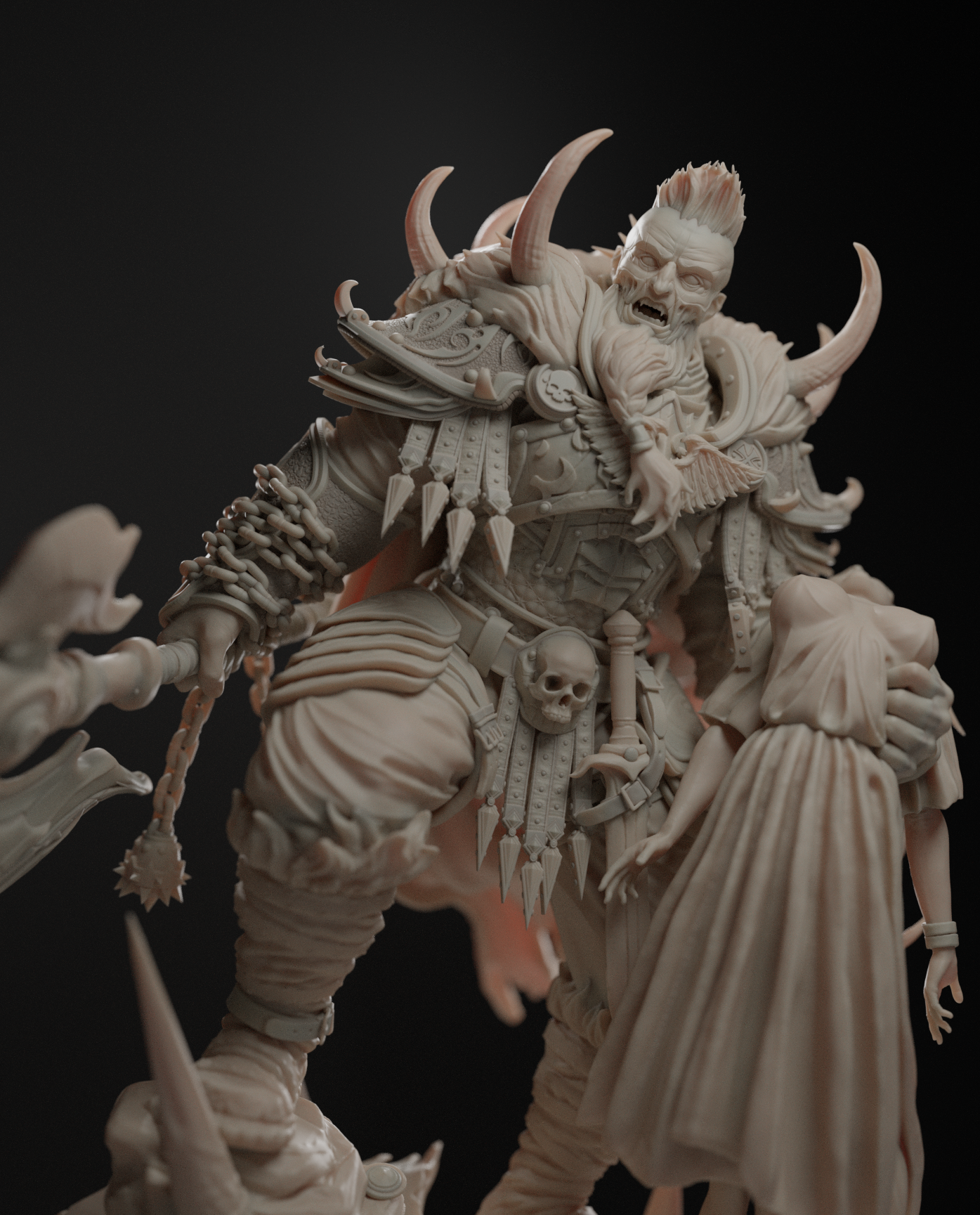 he came back a different man 75mm resin fantasy warrior miniature elijah safarov unpainted model