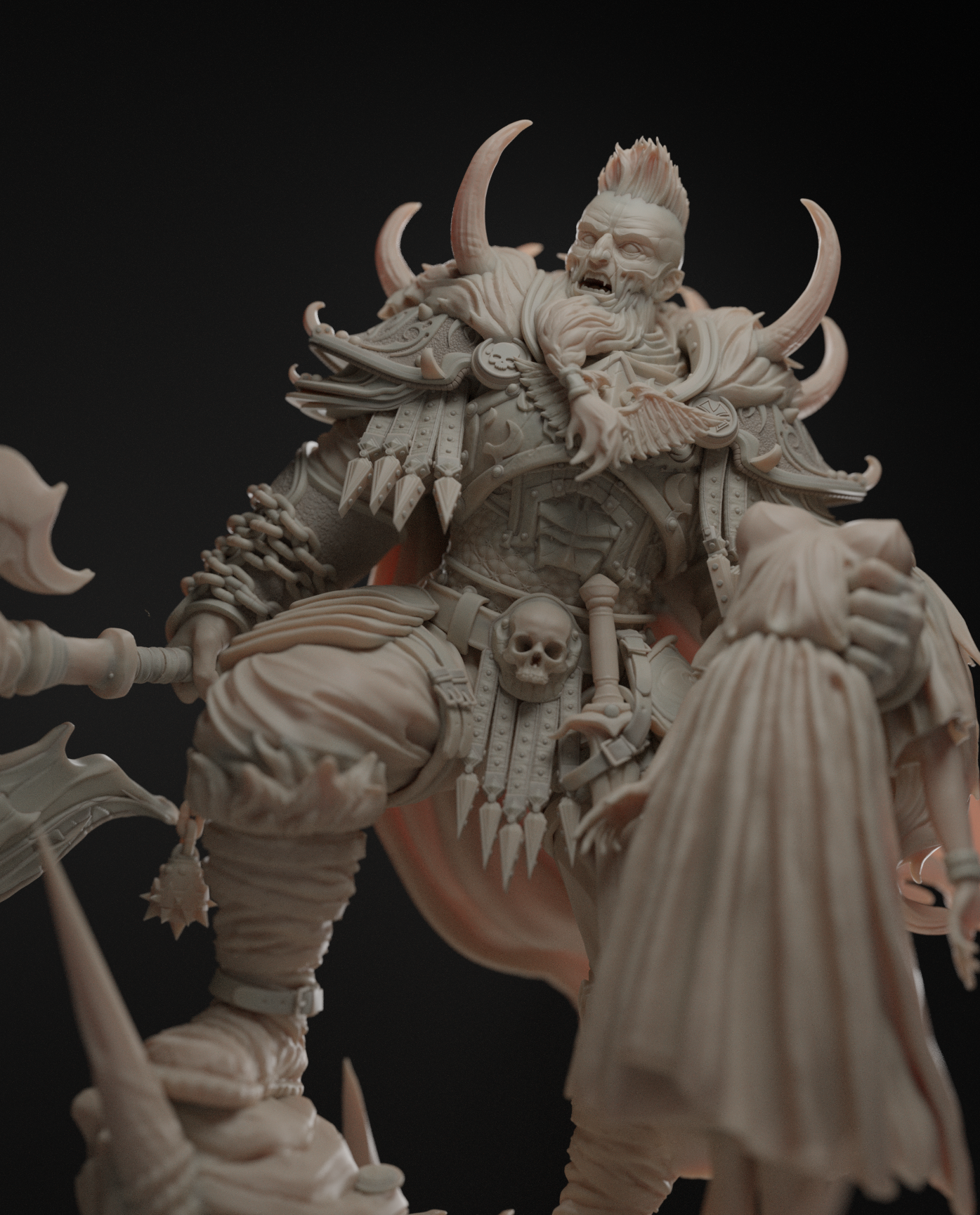 he came back a different man 75mm resin fantasy warrior miniature elijah safarov unpainted model